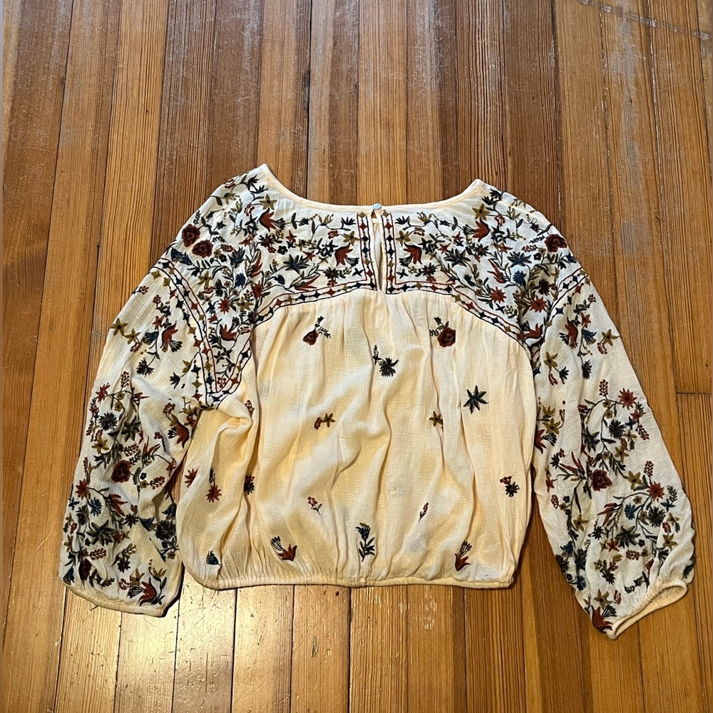 Free People embroidered blouse